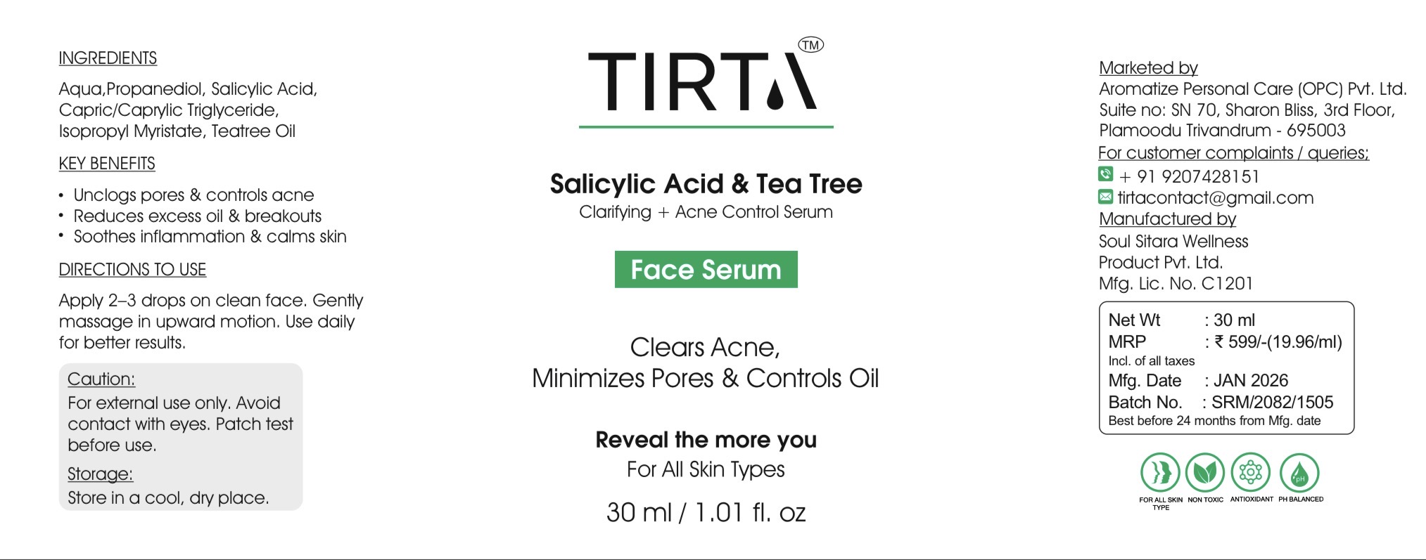 Salicylic Acid & Tea Tree Face Serum - Image 2
