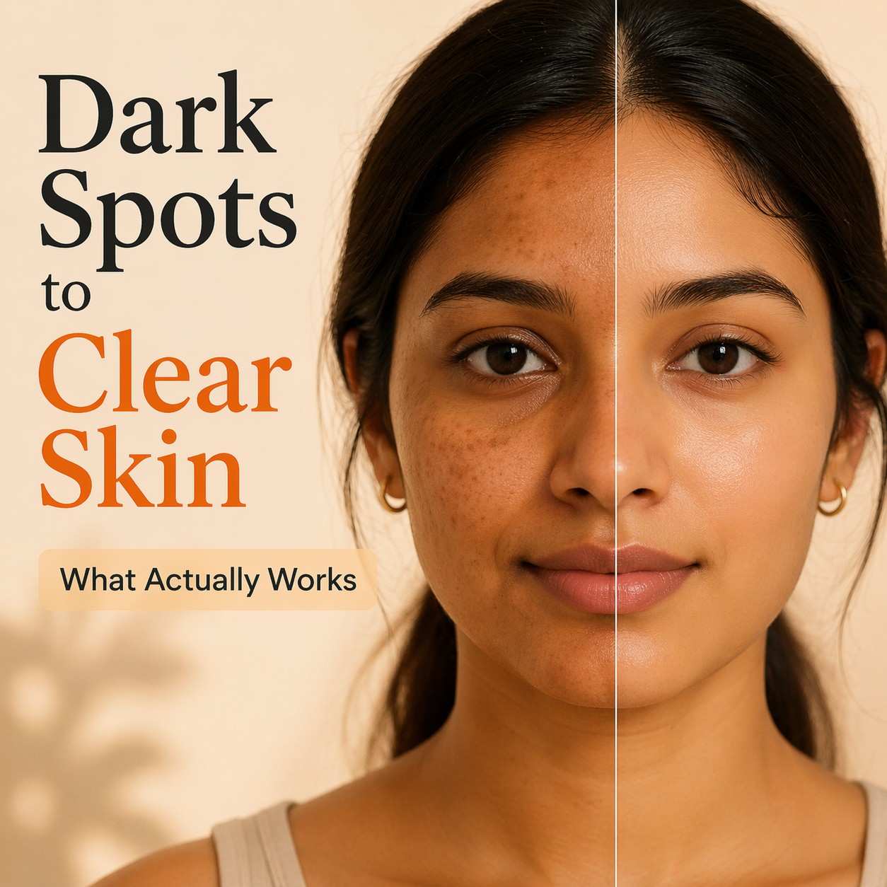 dark spots to clear skin with the right face serum