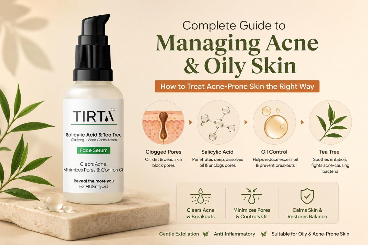 How to manage acne & oily Skin
